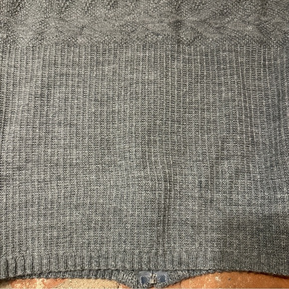 Vintage Turtleneck Sweater House Full Zip Sweater Charcoal Mens M Made In USA - Picture 14 of 16